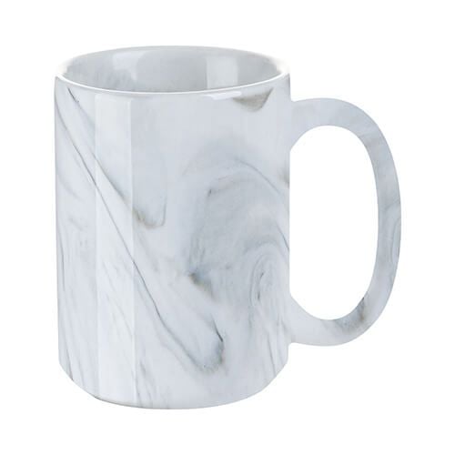 Kubek 450 ml do sublimacji - szary marmur zdjęcie 1