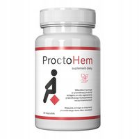 ProctoHem - ulga w walce z hemoroidami wsparcie naczyń krwionośnych 30 kaps