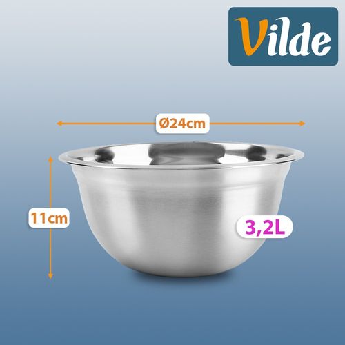 Miska kuchenna stalowa 24 cm, 3,2 l na Arena.pl