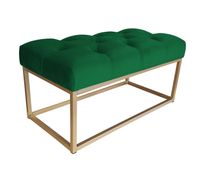 Ławka CHESTERFIELD LOFT podstawa złota pufa podnóżek MG25