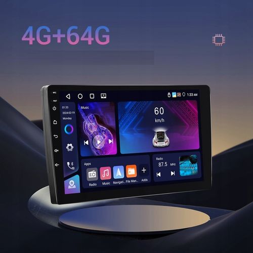 RADIO SAMOCHODOWE 2 DIN ANDROID AUTO CARPLAY 4GB/64GB ANDROID 13 RDS DSP 9" na Arena.pl