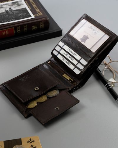 portfel męski skórzany n01-rvt-3173 d.brown na Arena.pl