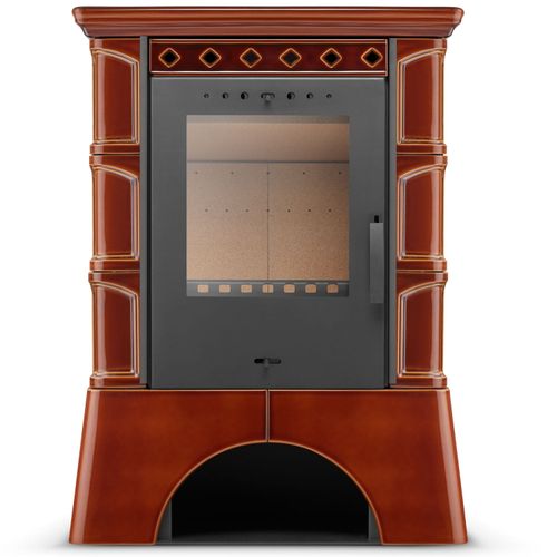 Piec kominek kaflowy wolnostojący koza ATOL 10 kW kolor honey na Arena.pl