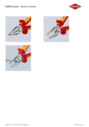 szczypce uniwersalne izolowane vde 160mm - kn 03 06 160 na Arena.pl