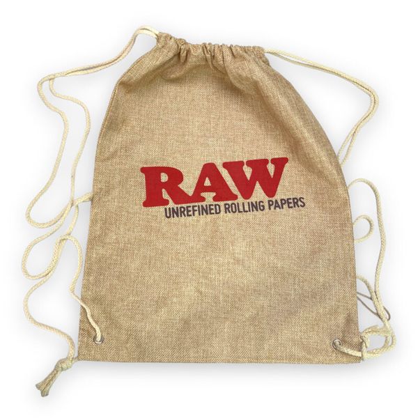 Materiałowy plecak RAW Drawstring Bag brązowy zdjęcie 1