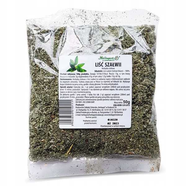 Liść szałwi 50g Herbapol zdjęcie 1