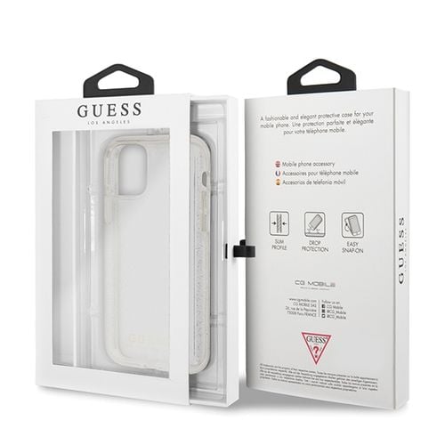 guess guhcn65pcglsi iphone 11 pro maxsrebrny/silver hard case glitter na Arena.pl