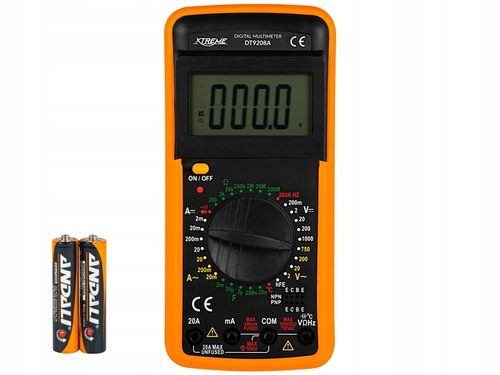 PROFESJONALNY MULTIMETR MIERNIK UNIWERSALNY CYFROWY PRĄDU NAPIĘCIA na Arena.pl