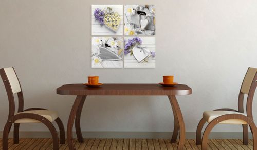 Obraz - Białe serca Rozmiar - 40x40 na Arena.pl