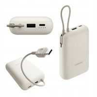 Powerbank 10 000 mAh Quick Charge USB-A zintegrowany kabel USB-C Xiaomi