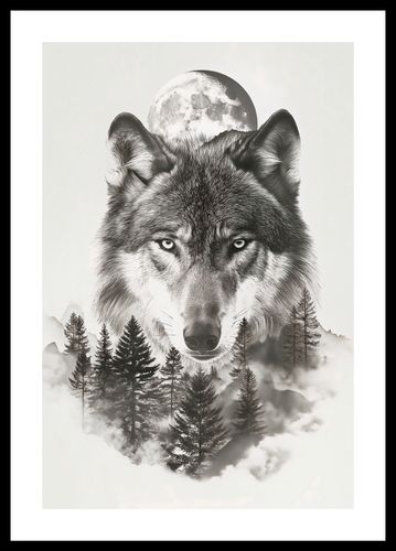 Plakat 30x45cm Wilczy Duch Lasu na Arena.pl