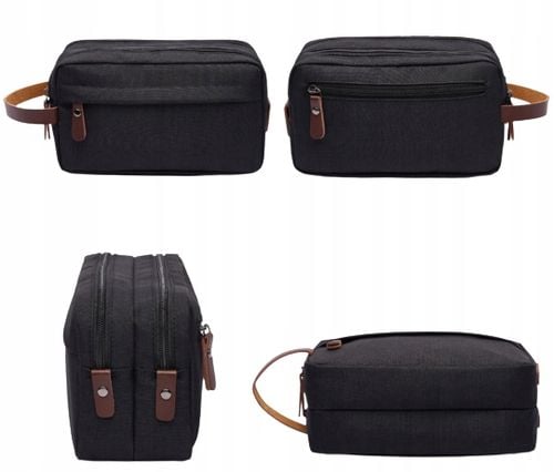 KOSMETYCZKA PODRÓŻNA DUŻA POJEMNA SASZETKA MĘSKA ORGANIZER Z UCHWYTEM na Arena.pl