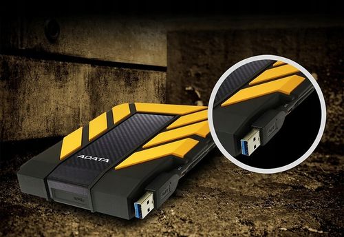 ADATA Durable HD710 PRO Dysk Zewnętrzny 2TB USB3.2 Żółty na Arena.pl