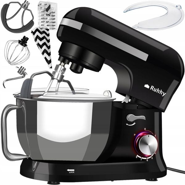 ROBOT KUCHENNY MIKSER PLANETARNY MISA 4,5L MOCNY 1700W CZARNY 3 MIESZADŁA zdjęcie 1