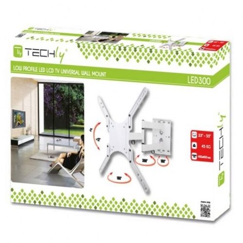 Techly Uchwyt ścienny LCD/LED 23-55cali regulowany biały na Arena.pl
