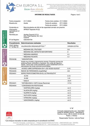 CAZORLA PICUAL hiszpańska oliwa extra virgin 1L na Arena.pl