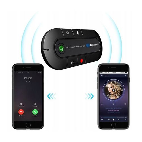 ZESTAW GŁOŚNOMÓWIĄCY SAMOCHODOWY BLUETOOTH 5.0 EDR na Arena.pl