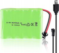 Akumulator 6V Ni-Mh 2400mAh do pilota samochodowego + kabel USB