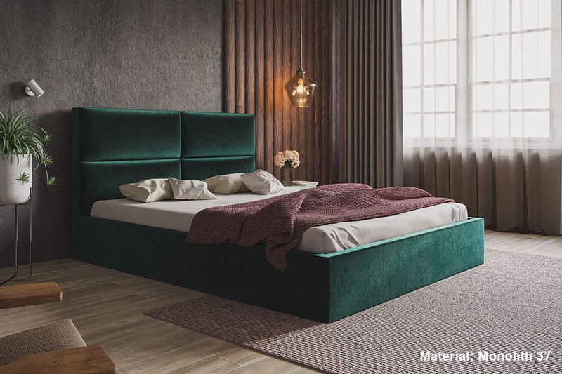 Łóżko Slim 6 tapicerowane 180x200 stelaż pojemnik zdjęcie 6