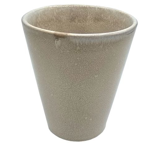 Kubek ceramiczny 200 ml beżowy ręcznie malowany na Arena.pl