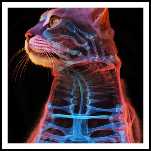 Plakat 70x70cm Anatomia Kota na Arena.pl