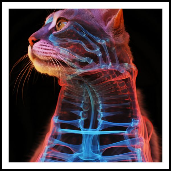 Plakat 70x70cm Anatomia Kota zdjęcie 3