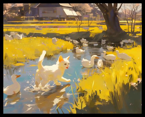 Plakat 50x40cm Słońce na Wsi na Arena.pl