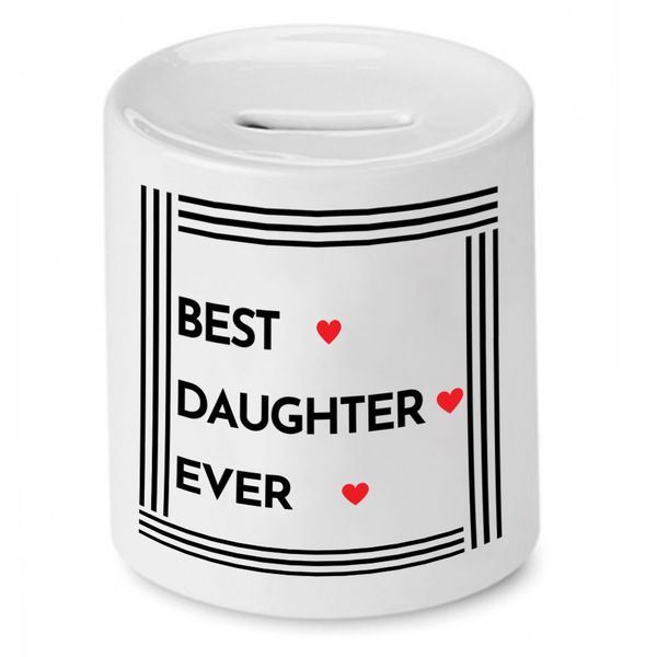 Skarbonka Dla Córki Best Doughter Ever Prezent Z Nadrukiem Ze Zdjęciem zdjęcie 1