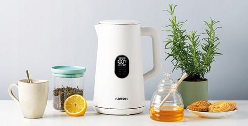 Biały Czajnik elektryczny RAVEN 1,5 W 1800 W na Arena.pl