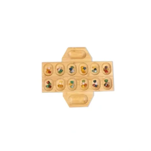 MANKALA UNIWERSALNA - DLA 2-3-4 GRACZY - DREWNIANA na Arena.pl