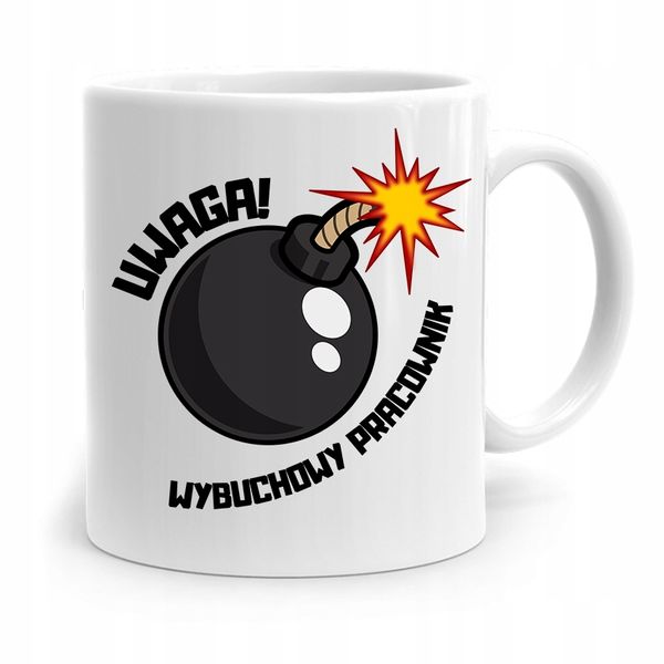 Dla Pracownika Robotnika Kubek Wybuchowy Pracownik Z Nadrukiem Ze Zdjęciem zdjęcie 1