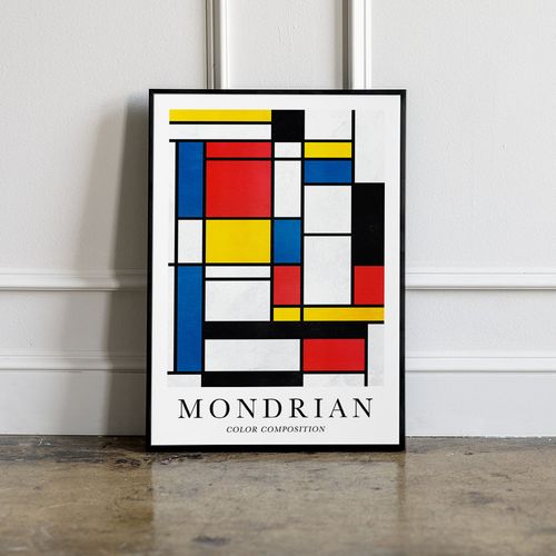 Plakat mondrian kompozycja kolorystyczna 61x91 cm na Arena.pl