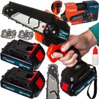 MINI PILARKA PIŁA ŁAŃCUCHOWA 6" 15CM GAŁĘZIÓWKA AKUMULATOROWA 21V 2x AKU