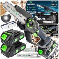 Piła łańcuchowa Wuber 500 W akumulatorowa 15 cm 2 akumulatory