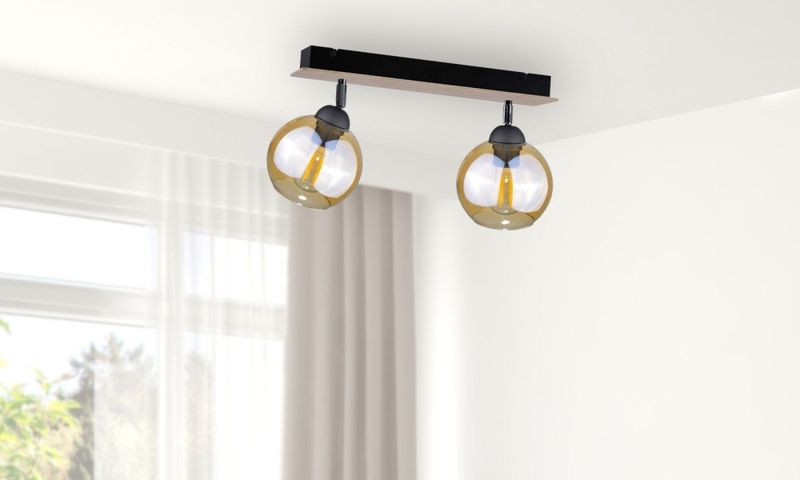 Spot 2xE27 THEA WOOD zdjęcie 2