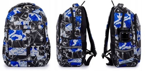 Tornister szkolny plecak młodzieżowy we wzory Duży 24L 3 kolory Klasa 4-8 na Arena.pl