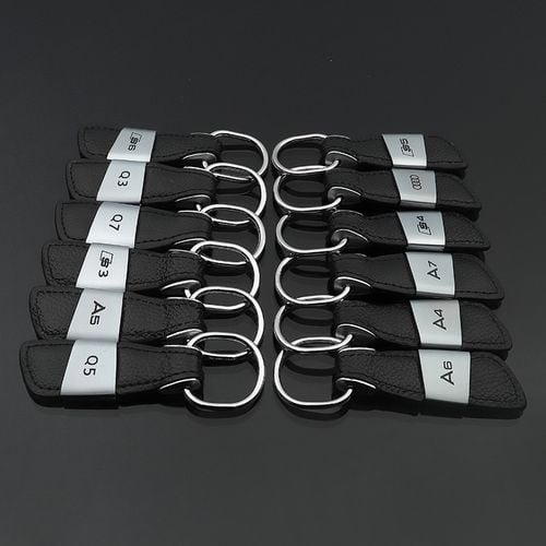 Brelok Do Kluczy - Zawieszka - MERCEDES - Skóra (Czarny) na Arena.pl