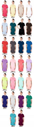 Fartuch kosmetyczny damski sukienka medyczna HAFT z TWOIM LOGO 10 sztuk na Arena.pl