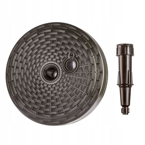 PODSTAWA PARASOLA STOJAK POD PARASOL OGRODOWY OKRĄGŁY 39cm OBCIĄŻNIK BRĄZ na Arena.pl