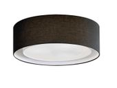 Abażurowy plafon okrągły Milo AZ2317 do salonu klasyczny czarny