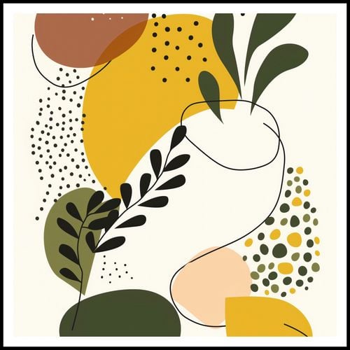 Plakat 100x100cm Botaniczne Impresje na Arena.pl