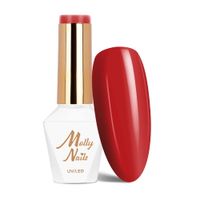 Lakier hybrydowy LED/UV Gel Polish MollyNails Elite Women Nr 43 Red 8g
