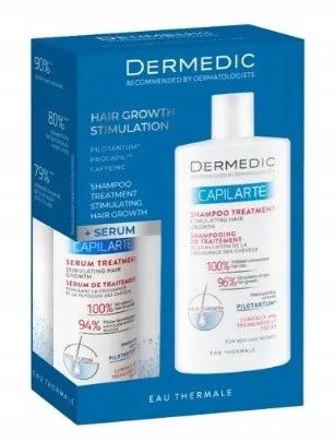 DERMEDIC KURACJA STYMULUJĄCA WZROST SERUM 150 ml + Szampon Capilarte 300ml na Arena.pl
