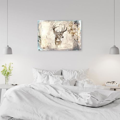 Deco Panel, Abstrakcyjny jeleń 90x60 na Arena.pl