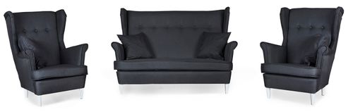 Zestaw wypoczynkowy mebli uszak ARI sofa fotele skandynawskie na Arena.pl