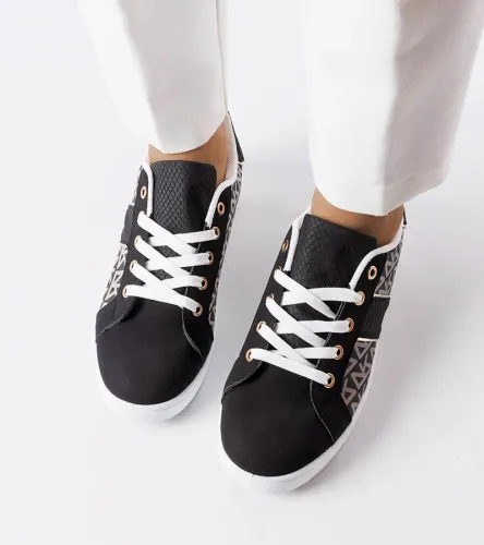 Czarne sneakersy zdobione monogramem Bolduc 41 na Arena.pl