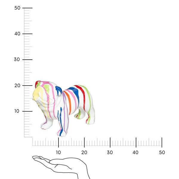 Dekoracja Buldog angielski biały zdjęcie 3
