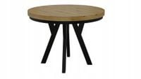 STÓŁ OKRĄGŁY ROZKŁADANY METAL LOFT SALON KUCHNIA POKÓJ 100cm+2x50cm