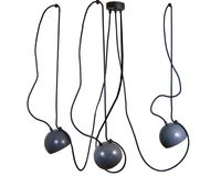 LAMPA WISZĄCA LOFT LUNA 3 SZARA Z CZARNYM 150MM GU10 HIT!!!