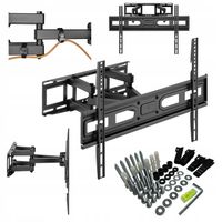 Uniwersalny UCHWYT OBROTOWY wieszak do TELEWIZORA 37-85" + zestaw